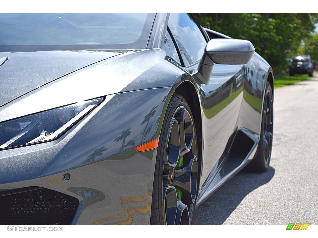 2018 Huracan LP580-2 Spyder - Grigio Lynx Metallic / Nero Ade photo #16