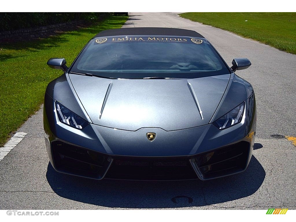 2018 Huracan LP580-2 Spyder - Grigio Lynx Metallic / Nero Ade photo #19