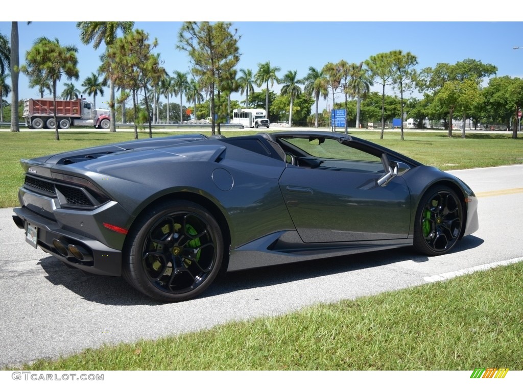 2018 Huracan LP580-2 Spyder - Grigio Lynx Metallic / Nero Ade photo #26