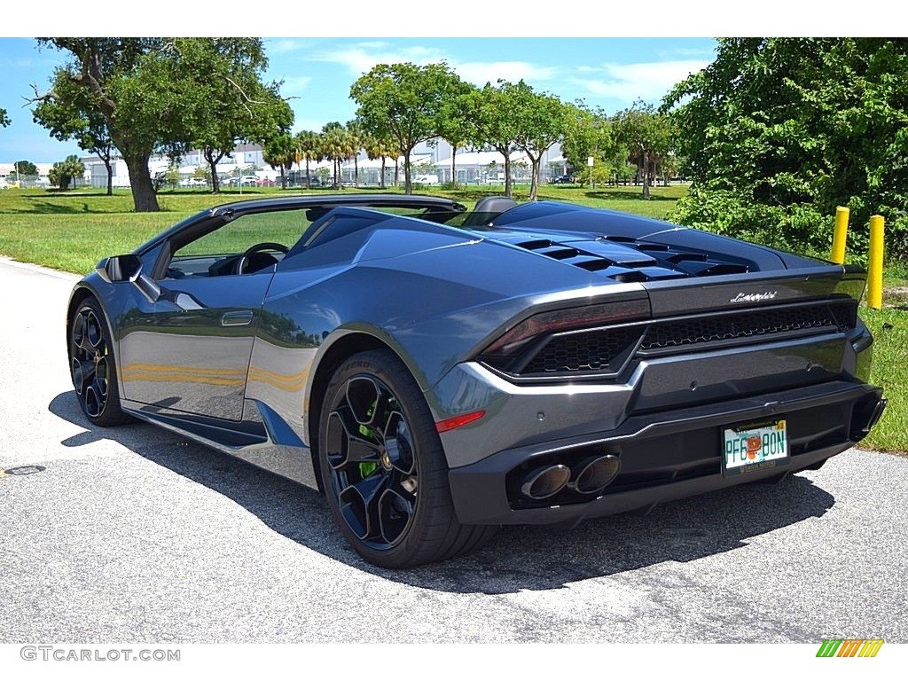 2018 Huracan LP580-2 Spyder - Grigio Lynx Metallic / Nero Ade photo #28