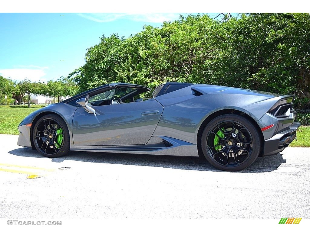 2018 Huracan LP580-2 Spyder - Grigio Lynx Metallic / Nero Ade photo #29