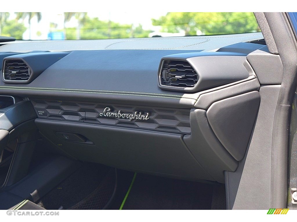 2018 Lamborghini Huracan LP580-2 Spyder Nero Ade Dashboard Photo #134487515