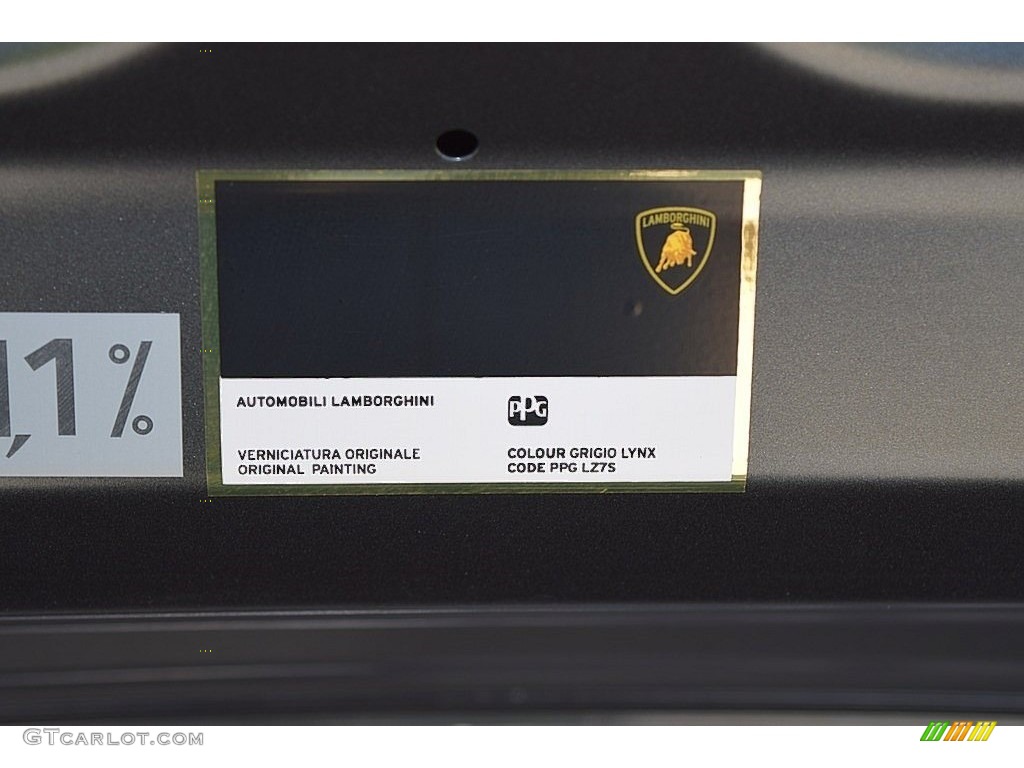 2018 Huracan Color Code LZ7S for Grigio Lynx Metallic Photo #134487743