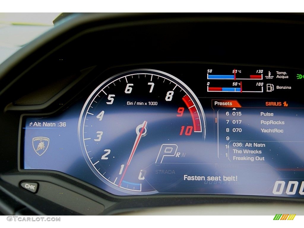 2018 Lamborghini Huracan LP580-2 Spyder Gauges Photo #134487773