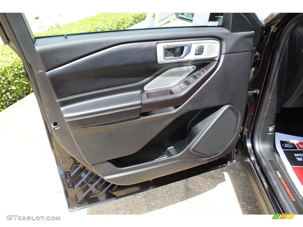 2020 Ford Explorer ST 4WD Ebony Door Panel Photo #134489228