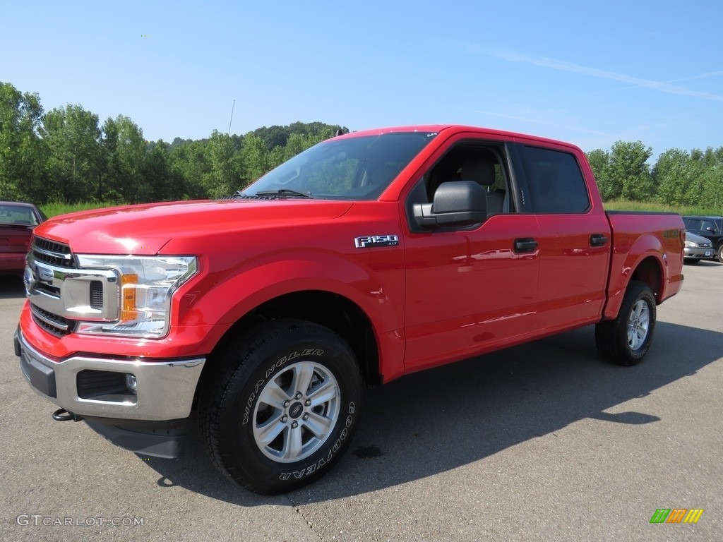 2019 F150 XLT SuperCrew 4x4 - Race Red / Earth Gray photo #7