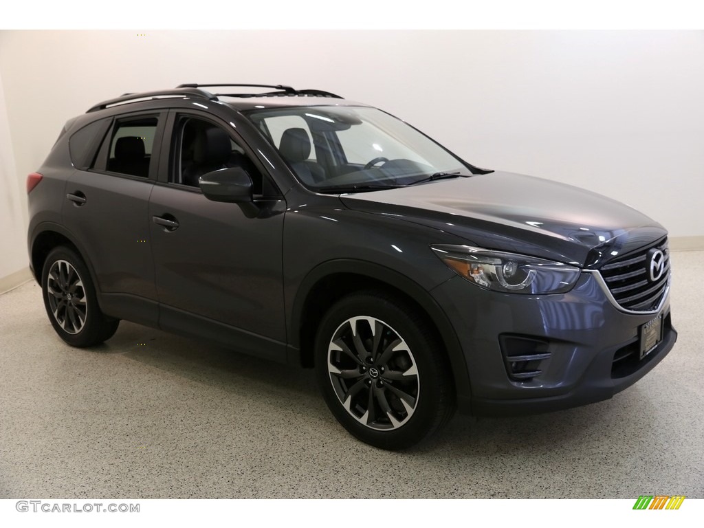 2016 CX-5 Grand Touring AWD - Meteor Gray Mica / Black photo #1