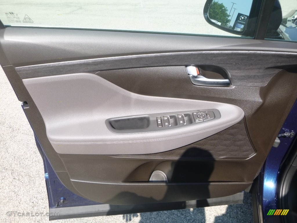 2020 Hyundai Santa Fe SEL AWD Espresso/Gray Door Panel Photo #134494394