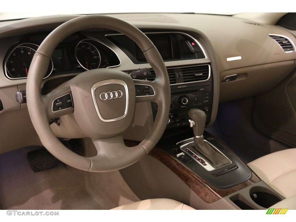 2011 A5 2.0T quattro Coupe - Ibis White / Linen Beige photo #6