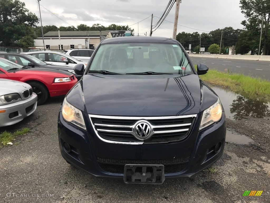 2011 Tiguan S - Night Blue Metallic / Charcoal photo #2