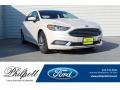 White Platinum 2017 Ford Fusion SE