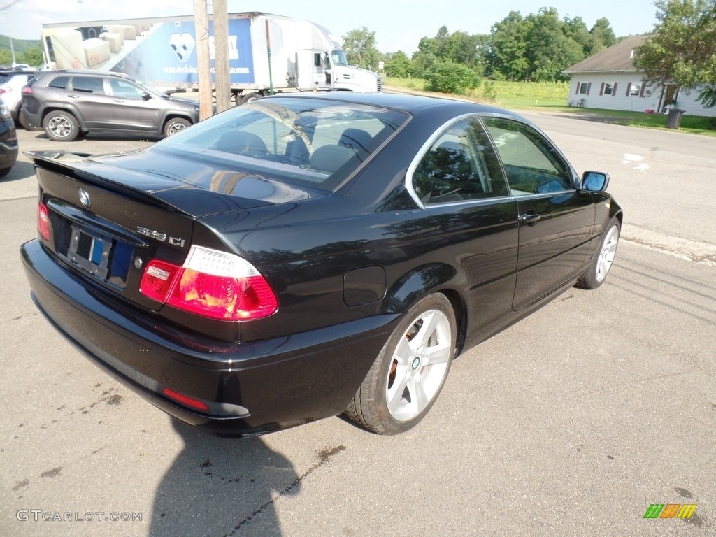 2005 3 Series 325i Coupe - Black Sapphire Metallic / Black photo #6