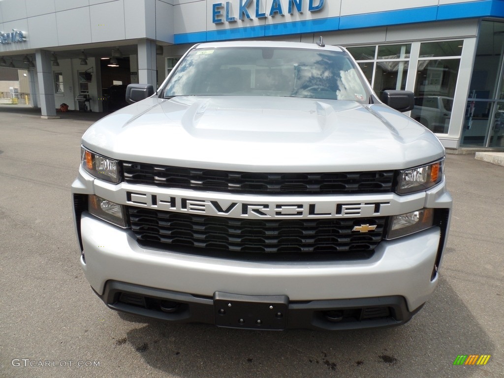 2019 Silverado 1500 Custom Double Cab 4WD - Silver Ice Metallic / Jet Black photo #3