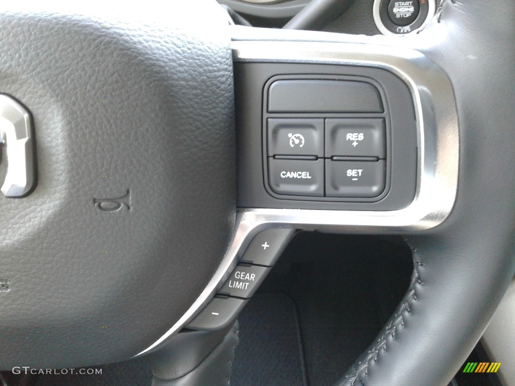2019 Ram 3500 Laramie Crew Cab 4x4 Black Steering Wheel Photo #134502137