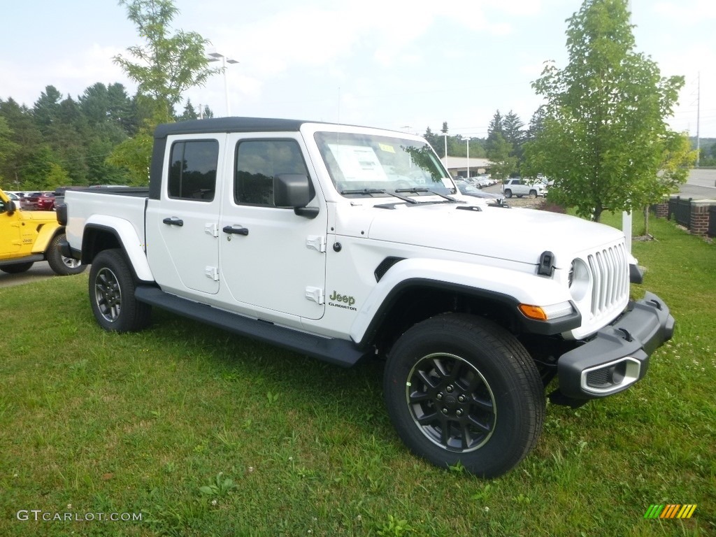 Bright White 2020 Jeep Gladiator Overland 4x4 Exterior Photo #134503091