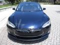 2013 Blue Metallic Tesla Model S P85 Performance  photo #15