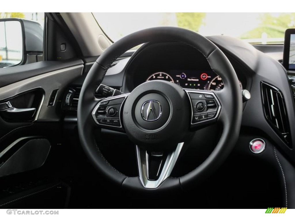 2020 Acura RDX Technology AWD Ebony Steering Wheel Photo #134504837