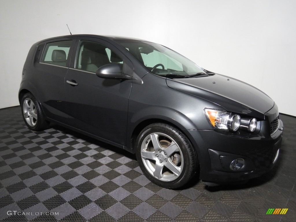 2014 Sonic LTZ Hatchback - Ashen Gray Metallic / Jet Black/Dark Titanium photo #2