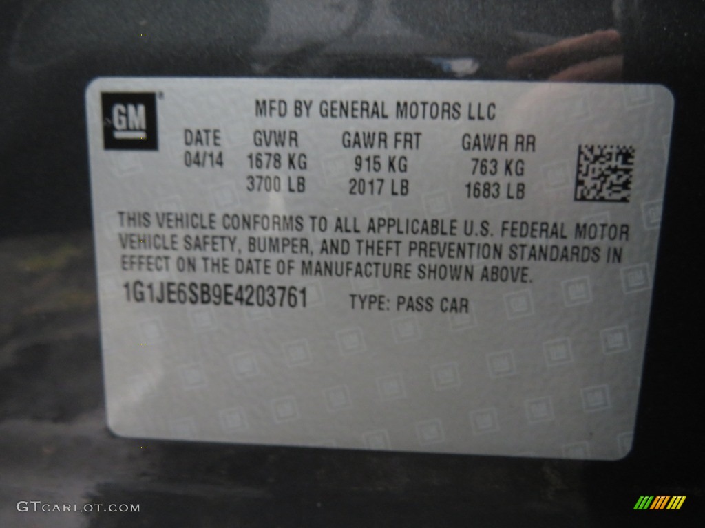2014 Sonic LTZ Hatchback - Ashen Gray Metallic / Jet Black/Dark Titanium photo #39