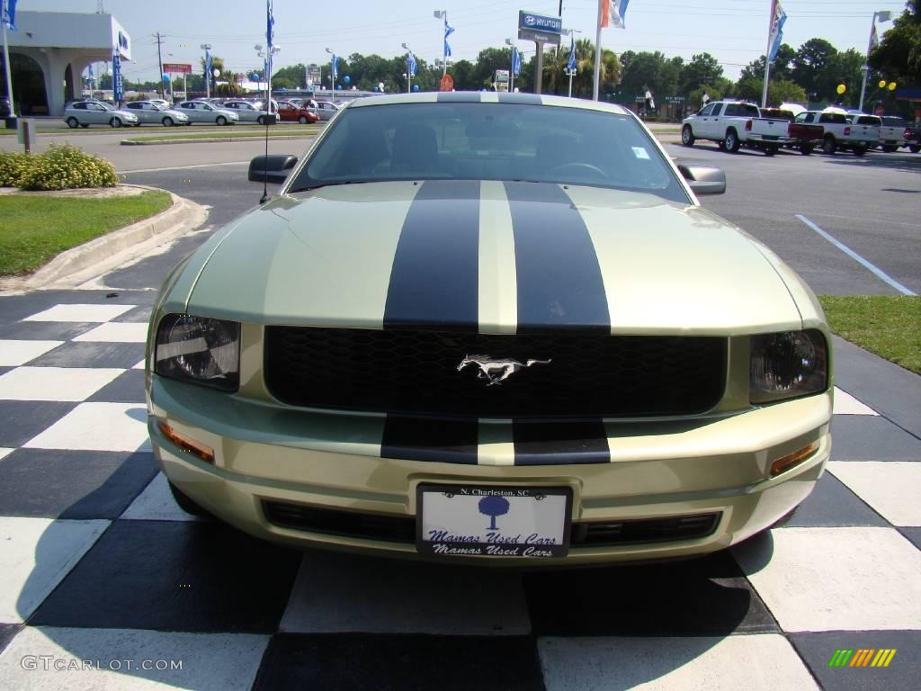 2006 Mustang V6 Deluxe Coupe - Legend Lime Metallic / Dark Charcoal photo #8