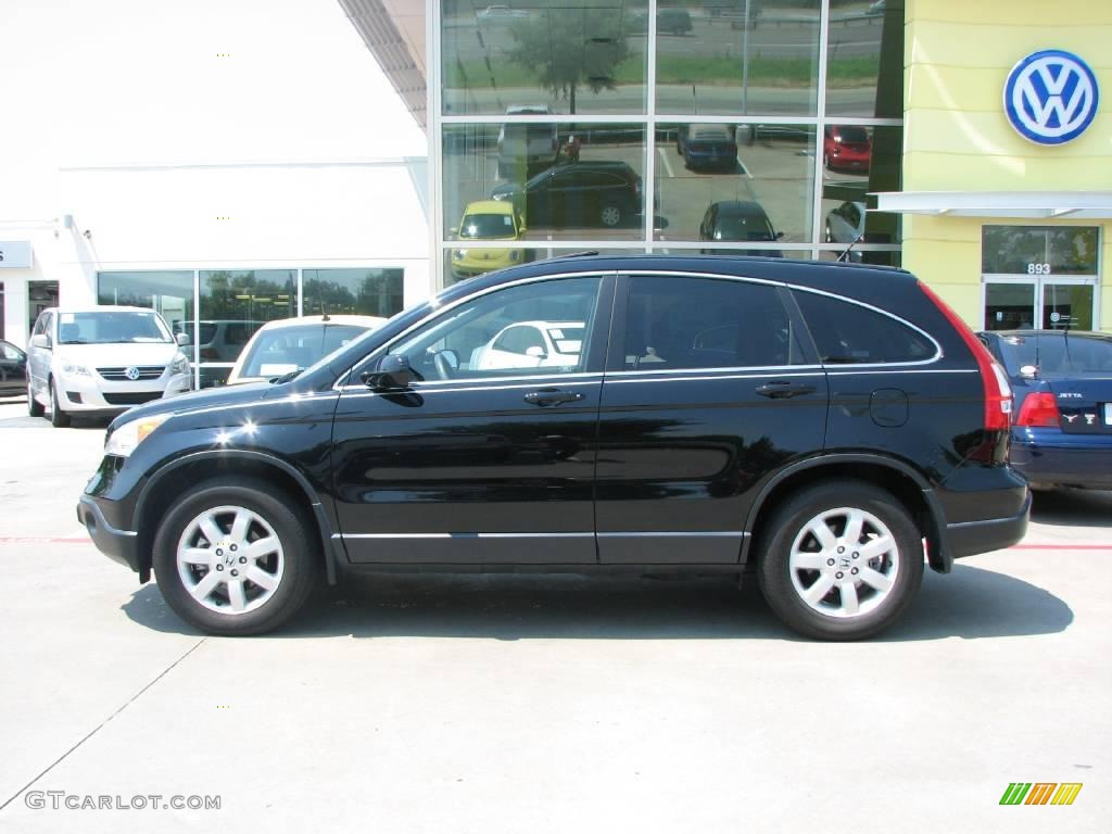 2007 CR-V EX-L 4WD - Nighthawk Black Pearl / Black photo #2