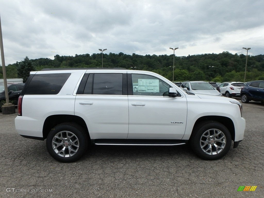 White Frost Tricoat 2020 GMC Yukon SLT 4WD Exterior Photo #134507508