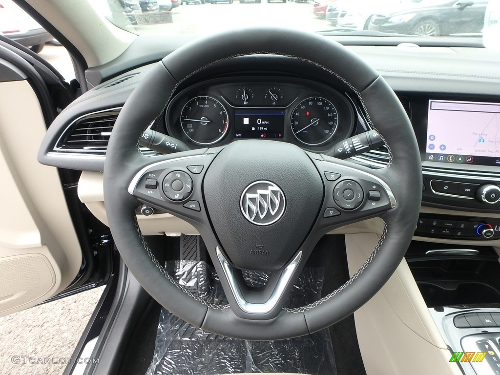 2019 Buick Regal Sportback Essence AWD Shale Steering Wheel Photo #134508597