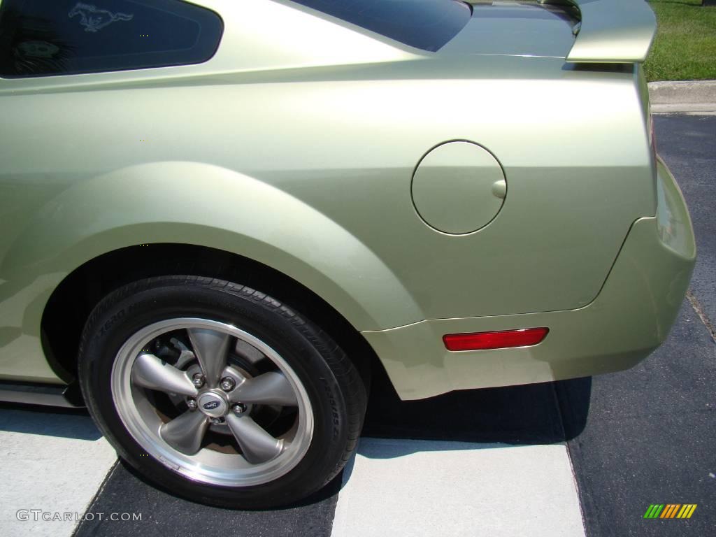 2006 Mustang V6 Deluxe Coupe - Legend Lime Metallic / Dark Charcoal photo #21