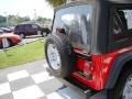 2006 Flame Red Jeep Wrangler X 4x4  photo #24
