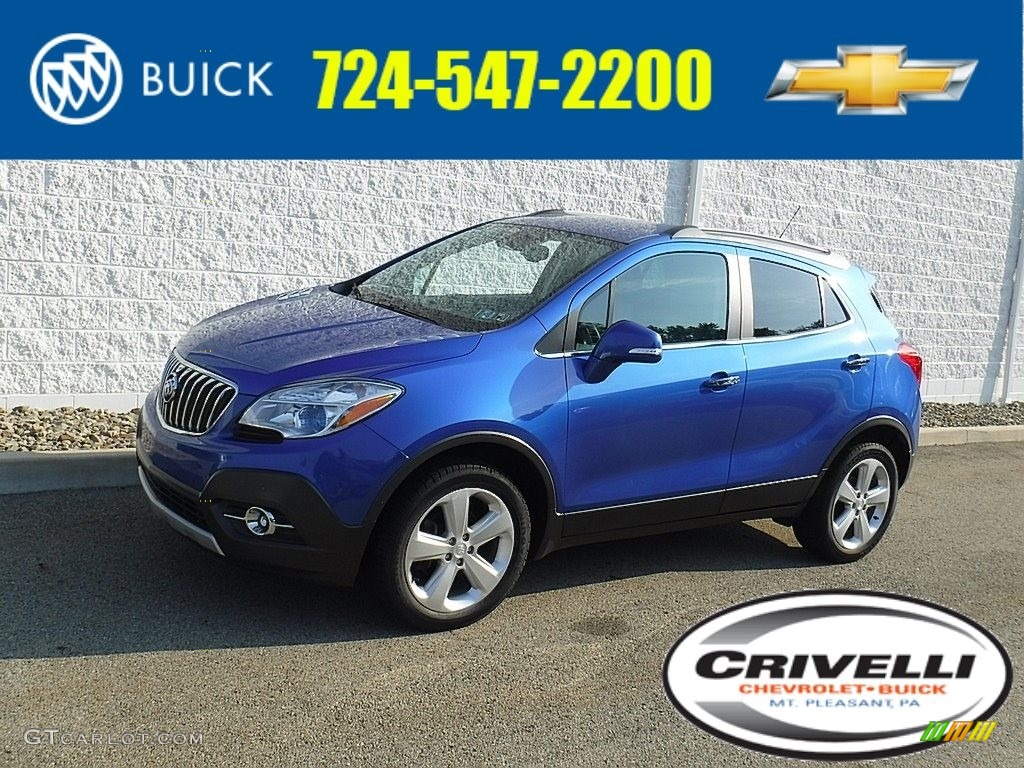 2015 Encore Premium AWD - Brilliant Blue Metallic / Ebony photo #1