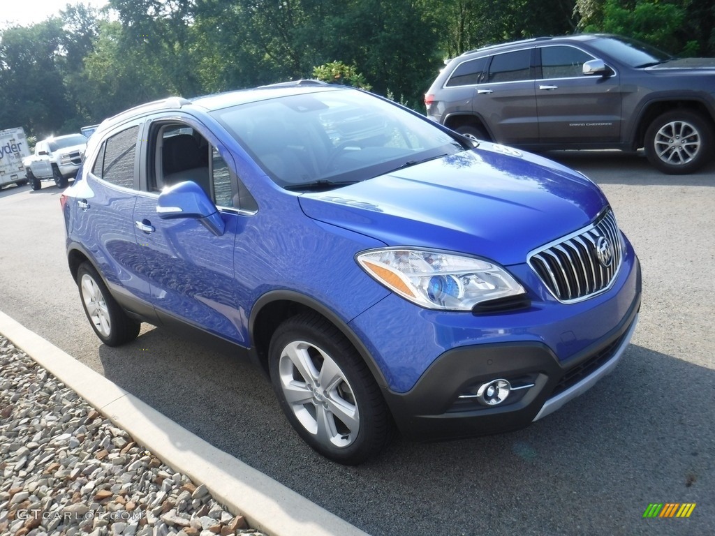 2015 Encore Premium AWD - Brilliant Blue Metallic / Ebony photo #5