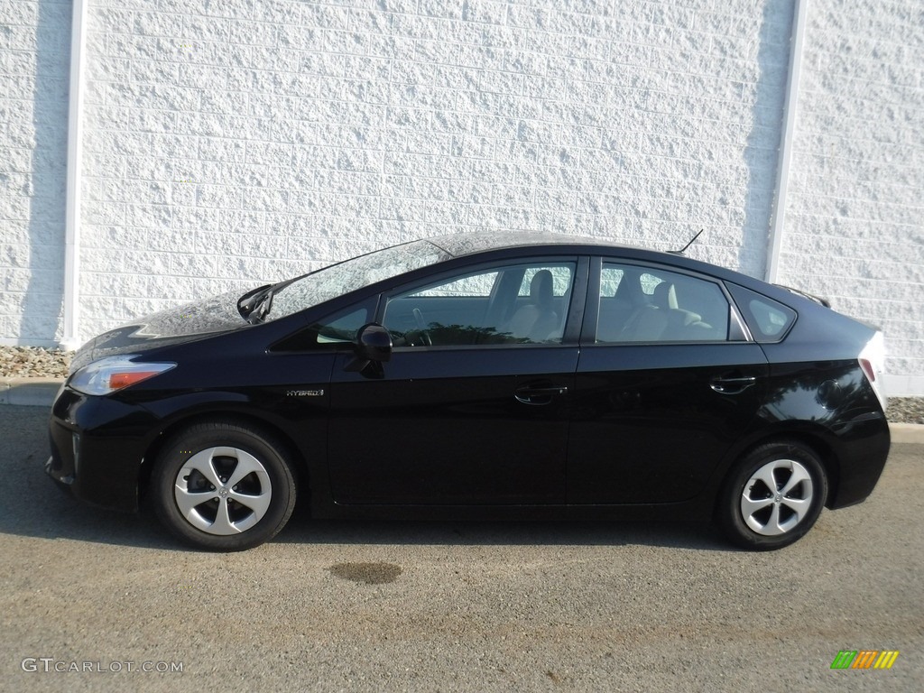 2012 Prius 3rd Gen Five Hybrid - Black / Bisque photo #2
