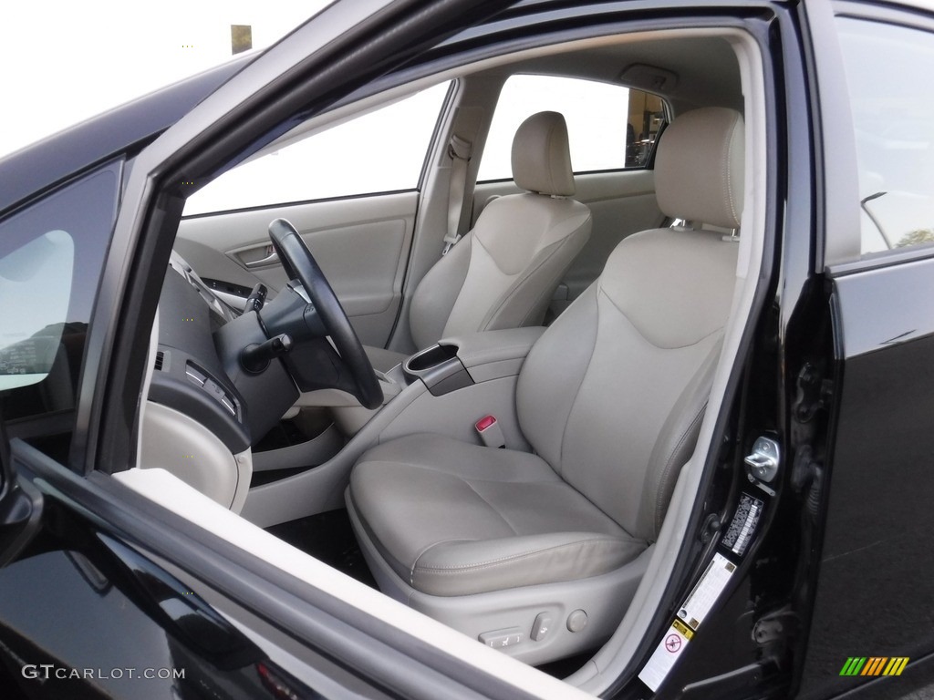 2012 Prius 3rd Gen Five Hybrid - Black / Bisque photo #14