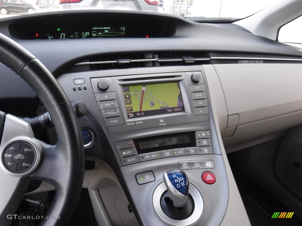 2012 Prius 3rd Gen Five Hybrid - Black / Bisque photo #17