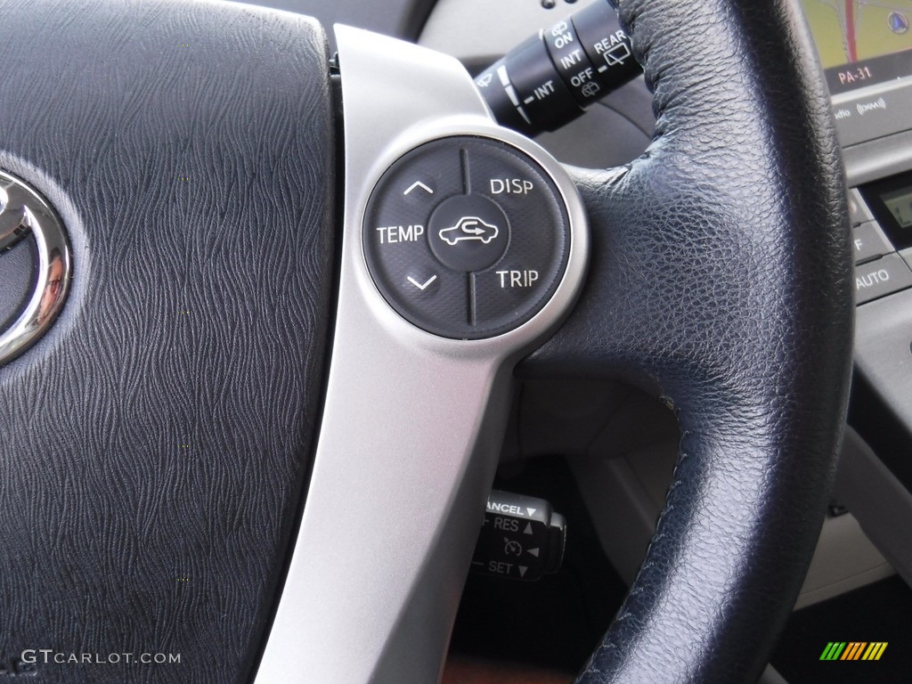 2012 Prius 3rd Gen Five Hybrid - Black / Bisque photo #23