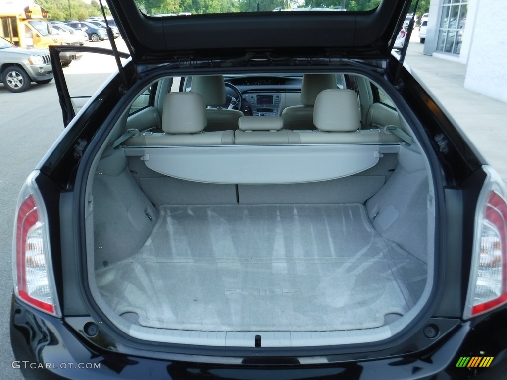 2012 Prius 3rd Gen Five Hybrid - Black / Bisque photo #32