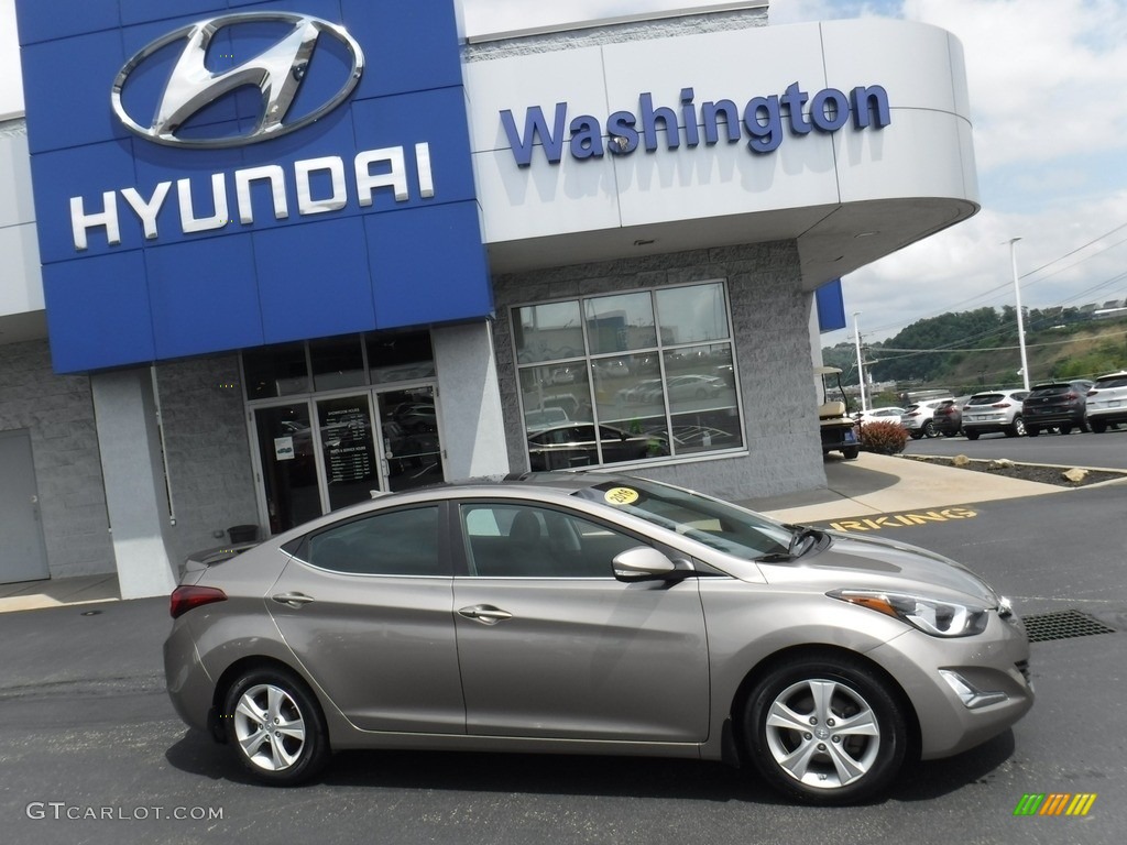 2016 Elantra Value Edition - Desert Bronze / Black photo #2