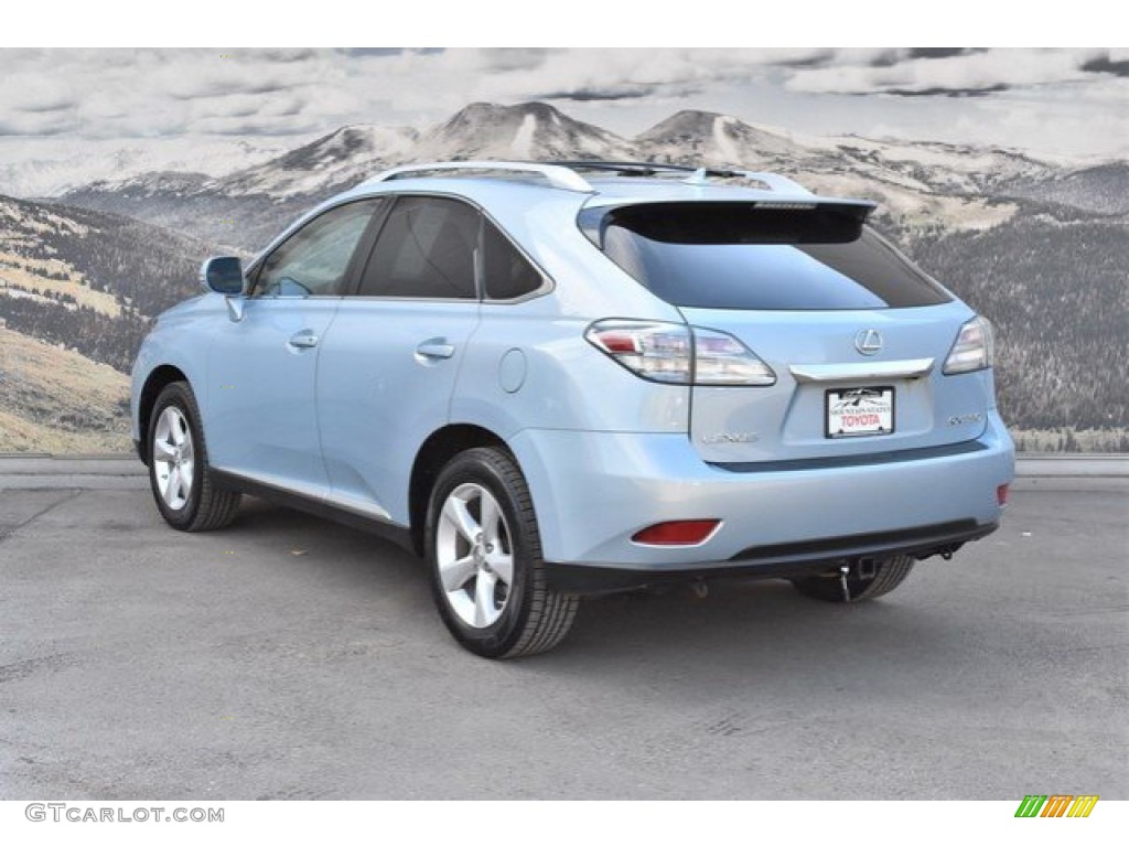 2010 RX 350 AWD - Cerulean Blue Metallic / Light Gray/Espresso Birds-Eye Maple photo #7