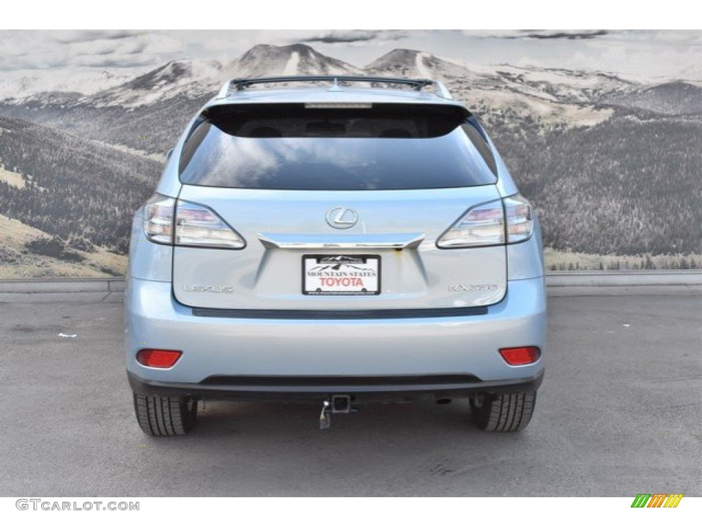 2010 RX 350 AWD - Cerulean Blue Metallic / Light Gray/Espresso Birds-Eye Maple photo #8
