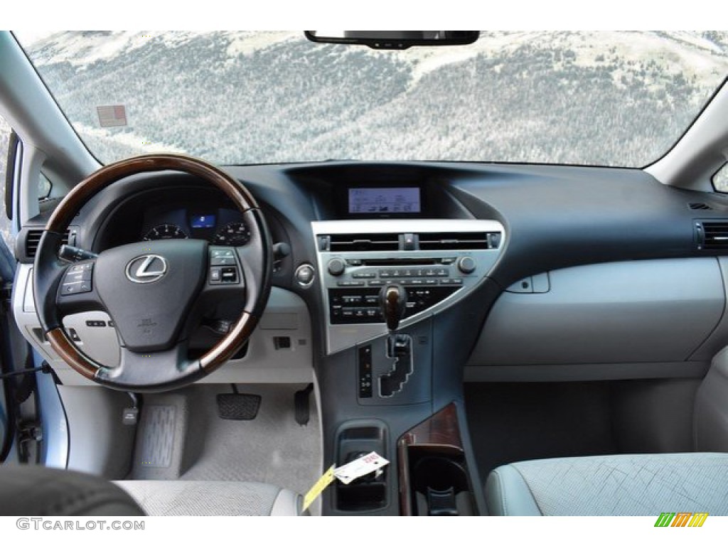 2010 RX 350 AWD - Cerulean Blue Metallic / Light Gray/Espresso Birds-Eye Maple photo #13