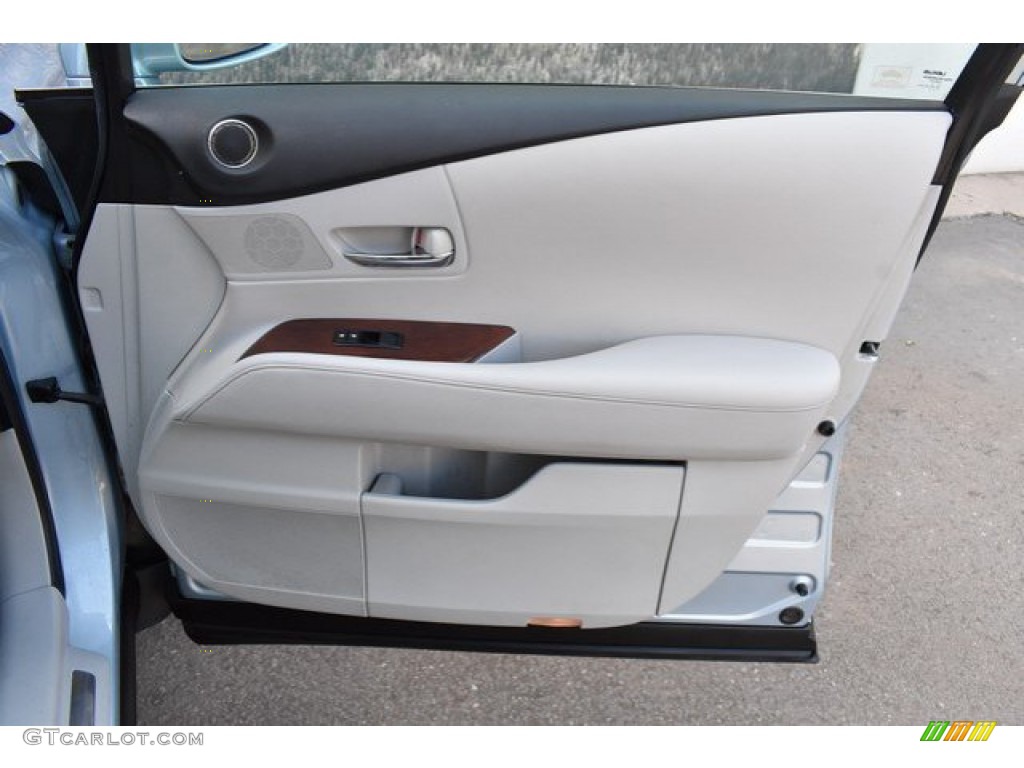 2010 RX 350 AWD - Cerulean Blue Metallic / Light Gray/Espresso Birds-Eye Maple photo #26