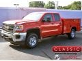 2019 Cardinal Red GMC Sierra 2500HD Double Cab 4WD Utility  photo #1