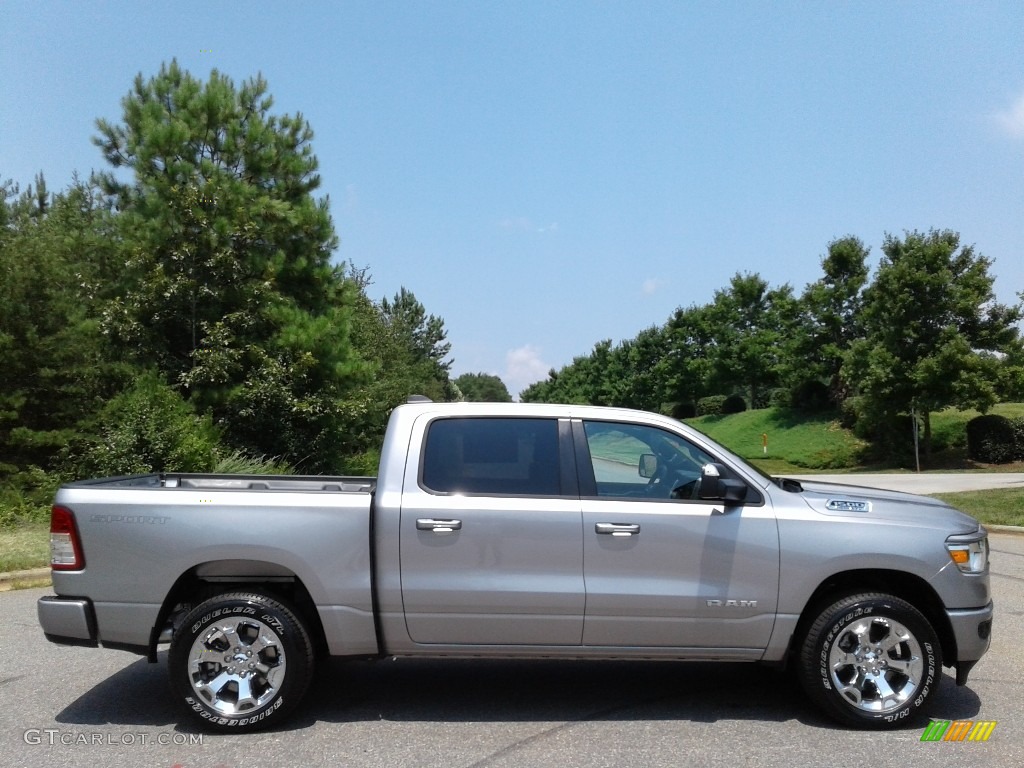 2019 1500 Big Horn Crew Cab 4x4 - Billett Silver Metallic / Black/Diesel Gray photo #5