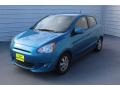 2015 Sapphire Blue Mitsubishi Mirage ES  photo #4