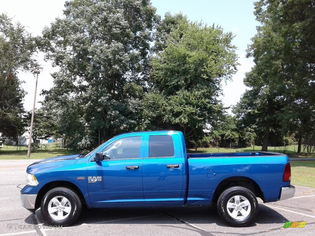 2019 1500 Classic Tradesman Quad Cab 4x4 - Blue Streak Pearl / Black/Diesel Gray photo #1