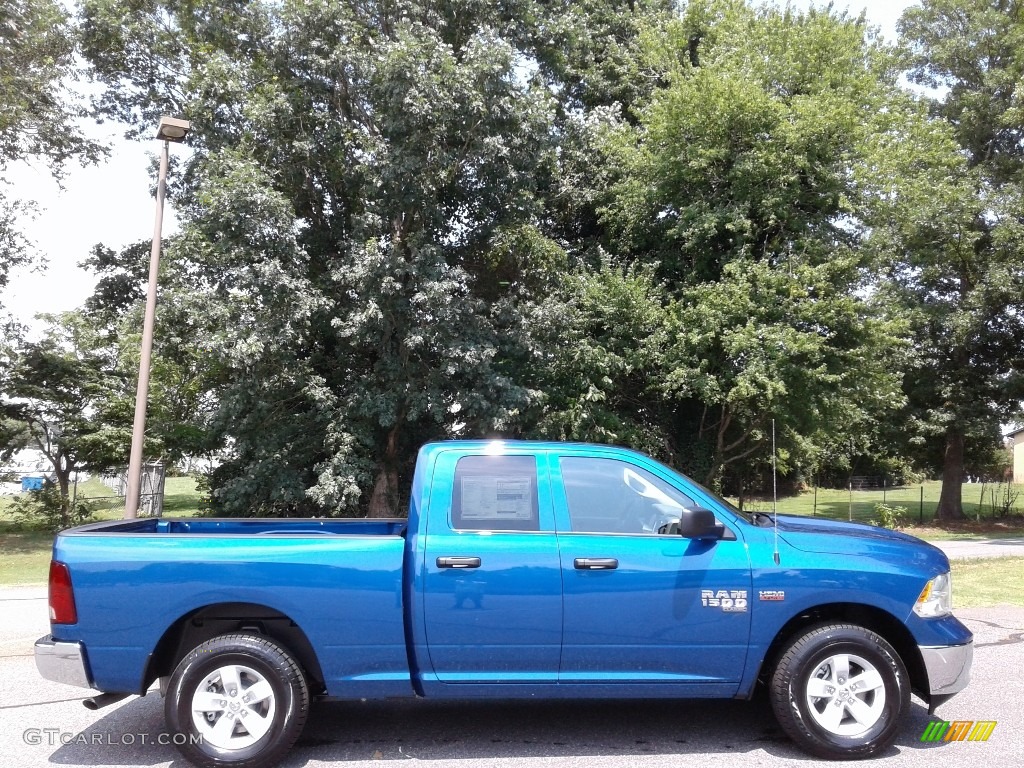 2019 1500 Classic Tradesman Quad Cab 4x4 - Blue Streak Pearl / Black/Diesel Gray photo #5