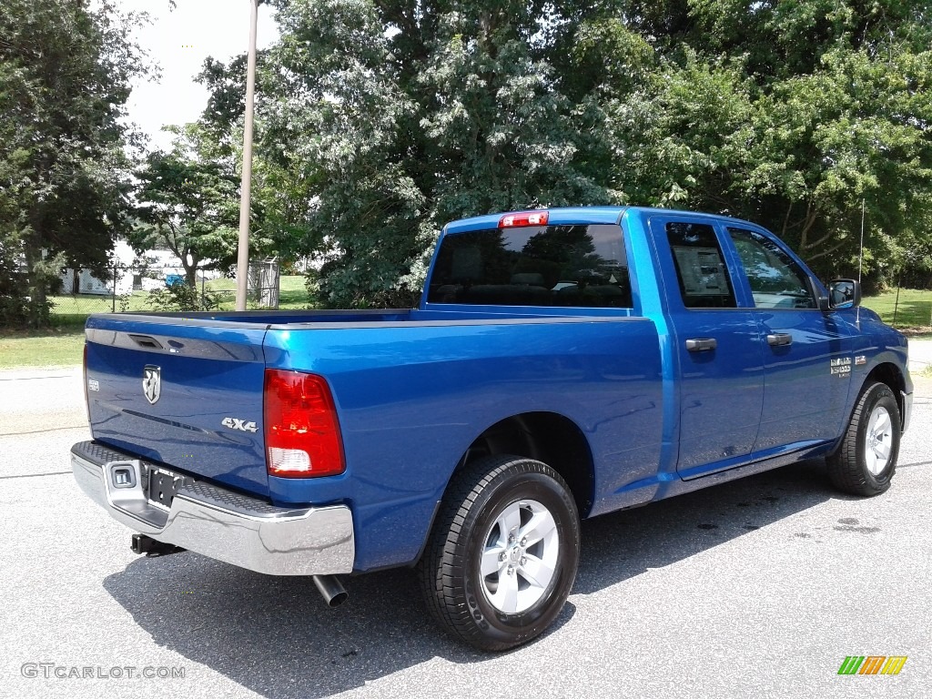 2019 1500 Classic Tradesman Quad Cab 4x4 - Blue Streak Pearl / Black/Diesel Gray photo #6