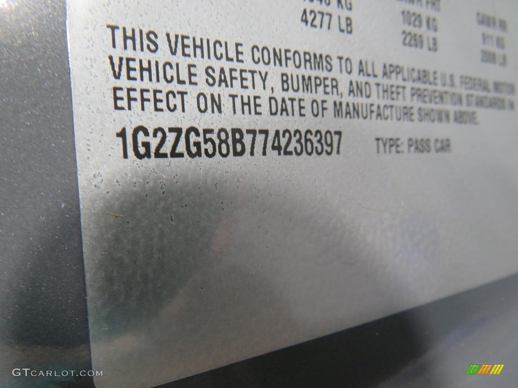 2007 G6 Sedan - Dark Steel Gray Metallic / Ebony photo #37