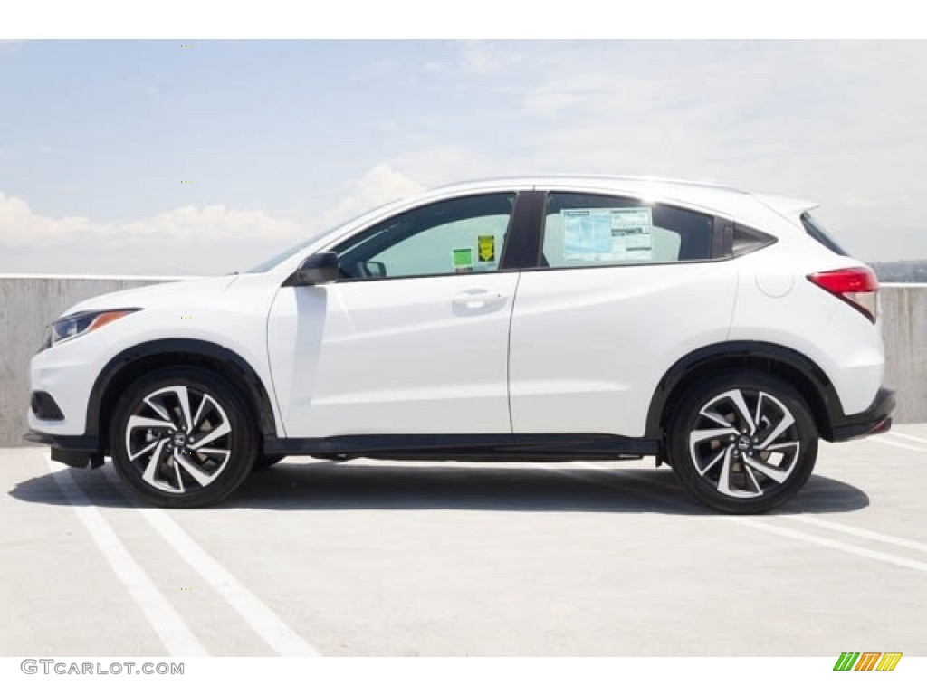 2019 HR-V Sport - Platinum White Pearl / Black photo #4