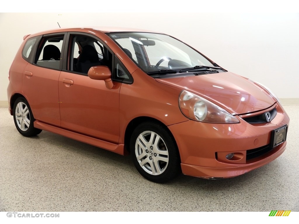 2008 Fit Sport - Blaze Orange Metallic / Black/Grey photo #1
